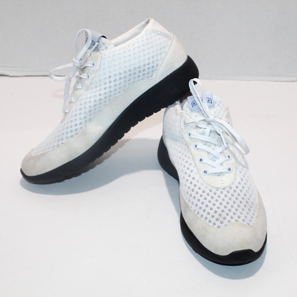 Greats Brooklyn White Leather Suede Mesh sneakers